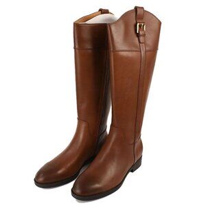 Vionic Womens Brown Leather Phillipa Knee-High Riding Boots Size 8